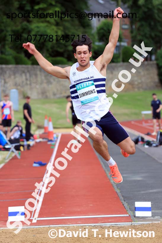 Decathlon Long Jump, 2024 EAP International Combined events, Hewcham, Northumberland.  Photo: David T. Hewitson/Sports for All Pics